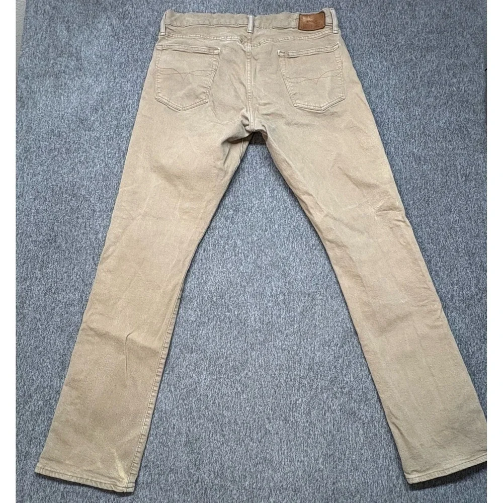 Polo Ralph Lauren‎ Mens Slim Fit Khaki Tan Twill 5-Pocket Pants 31x30.5